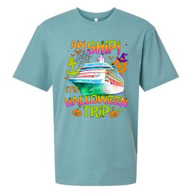 Its Halloween Trip Family Cruise Matching Team Sueded Cloud Jersey T-Shirt