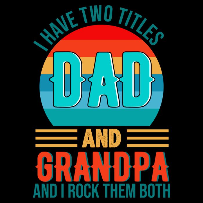 I Have Two Titles Dad And Grandpa I Rock Them Both Sunset Mug