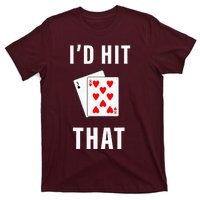 Id Hit That Funny BlackJack Gambling Tee T-Shirt