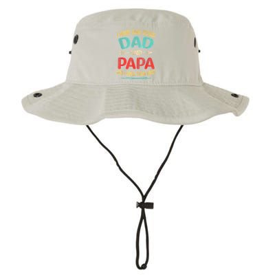 I Have Two Titles Dad And Papa Funny Fathers Day Gift Bucket Hat