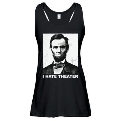 I Hate Theater Abraham Abe Lincoln Funny President Meme Ladies Essential Flowy Tank