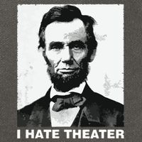 I Hate Theater Abraham Abe Lincoln Funny President Meme Cotton Canvas Backpack