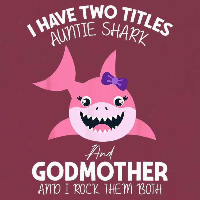 I Have Two Title Auntie Shark And Godmother I Rock Them Both 16oz Travel Tumbler