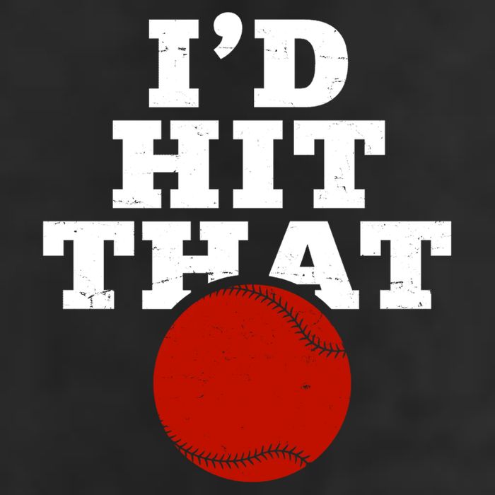 I'd Hit That Baseball Lover Funny Cool Comfort Performance Bucket Hat