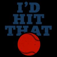 I'd Hit That Baseball Lover Funny 16oz Travel Tumbler