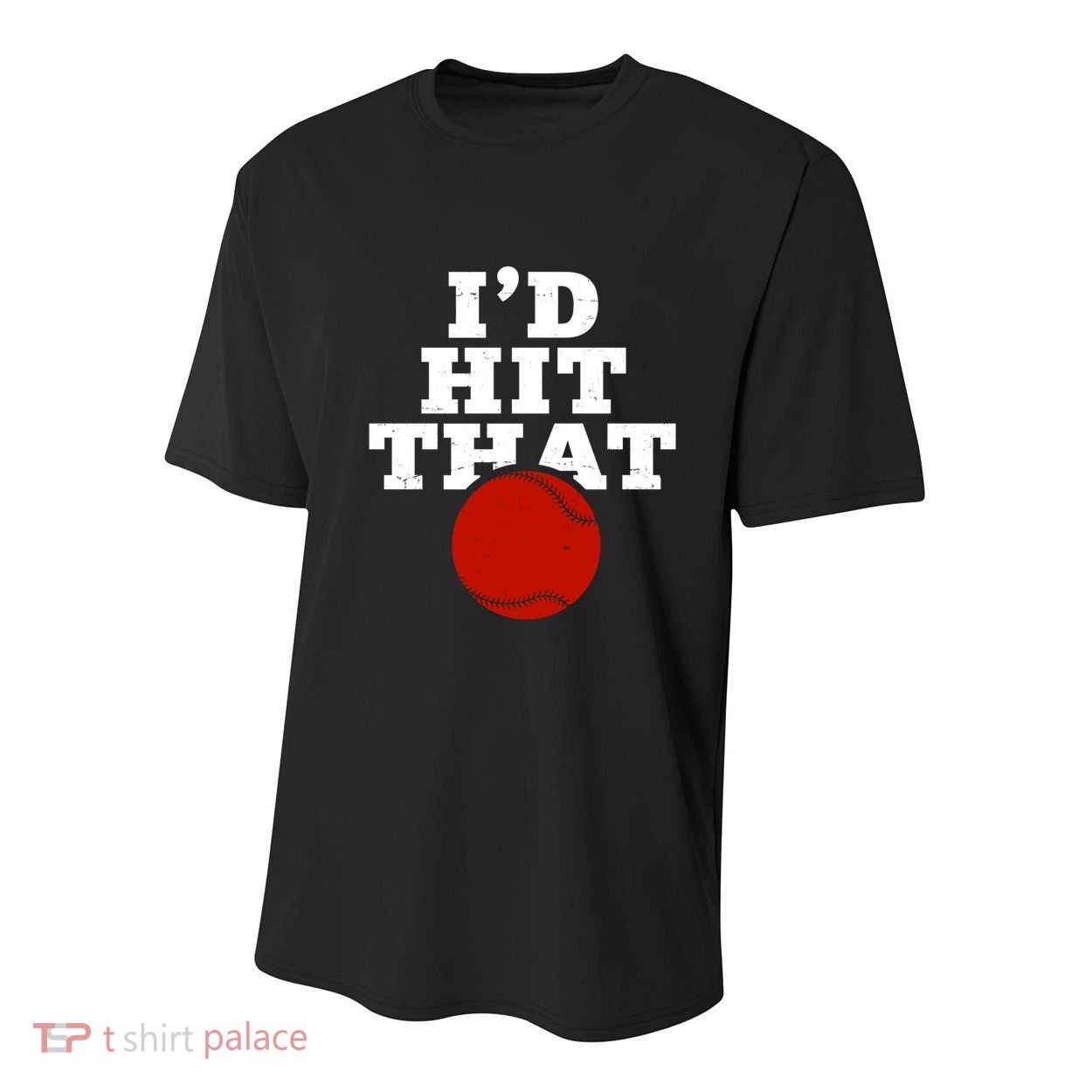 I'd Hit That Baseball Lover Funny Youth Performance Sprint T-Shirt