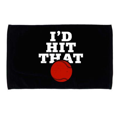 I'd Hit That Baseball Lover Funny Microfiber Hand Towel