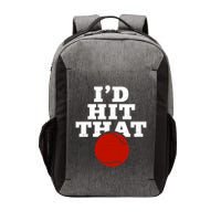 I'd Hit That Baseball Lover Funny Vector Backpack
