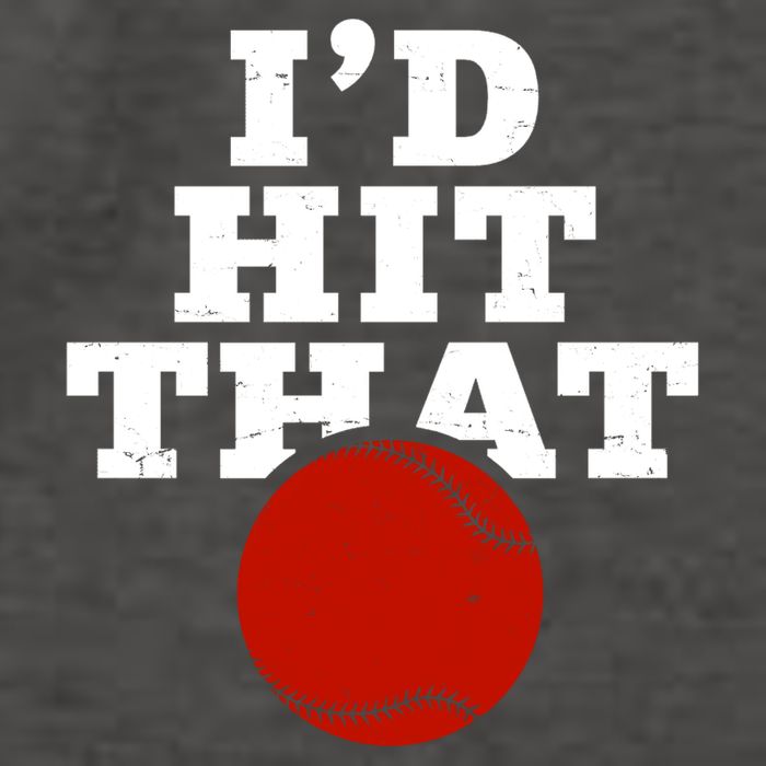 I'd Hit That Baseball Lover Funny Vector Backpack