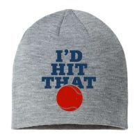 I'd Hit That Baseball Lover Funny Sustainable Beanie