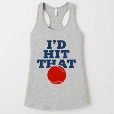 I'd Hit That Baseball Lover Funny Womens Tank Top