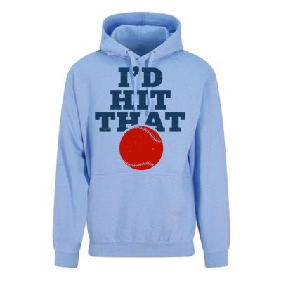 I'd Hit That Baseball Lover Funny Unisex Surf Hoodie