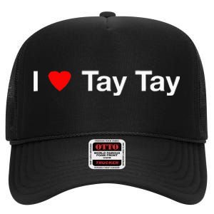 I Heart Tay Tay High Crown Mesh Back Trucker Hat