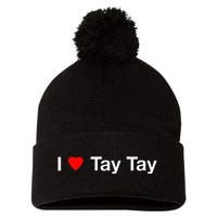 I Heart Tay Tay Pom Pom 12in Knit Beanie