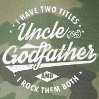I Have Two Titles Uncle and Godfather and I Rock Them Both Legacy Tie Dye Trucker Hat