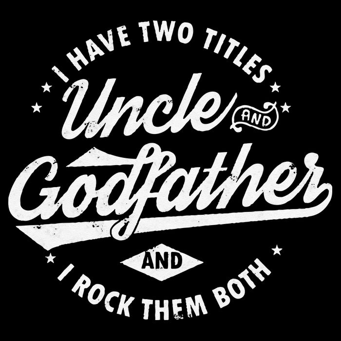 I Have Two Titles Uncle and Godfather and I Rock Them Both Drawstring Bag