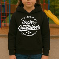 I Have Two Titles Uncle and Godfather and I Rock Them Both Kids Hoodie