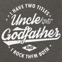 I Have Two Titles Uncle and Godfather and I Rock Them Both Cotton Canvas Backpack