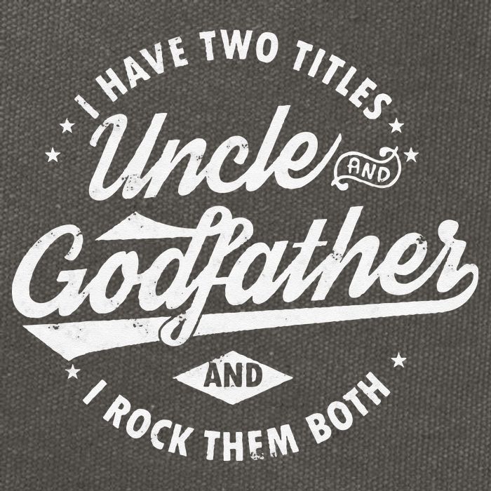 I Have Two Titles Uncle and Godfather and I Rock Them Both Cotton Canvas Backpack
