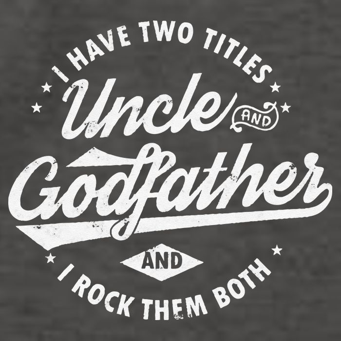 I Have Two Titles Uncle and Godfather and I Rock Them Both Vector Backpack
