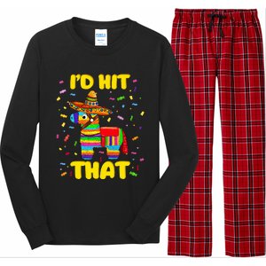 Id Hit That Pinata Pinata Costume Cinco De Mayo Party Long Sleeve Pajama Set