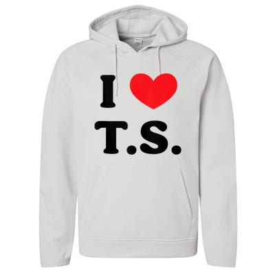 I Heart TS Performance Fleece Hoodie