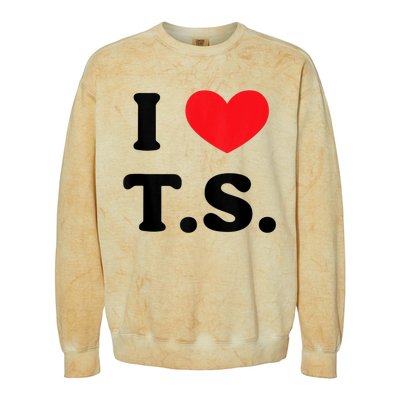 I Heart TS Colorblast Crewneck Sweatshirt