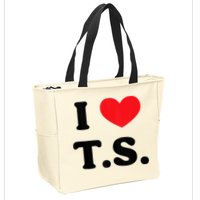I Heart TS Zip Tote Bag