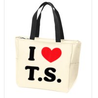 I Heart TS Zip Tote Bag