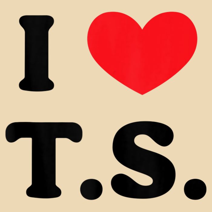 I Heart TS Zip Tote Bag