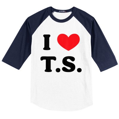 I Heart TS Baseball Sleeve Shirt