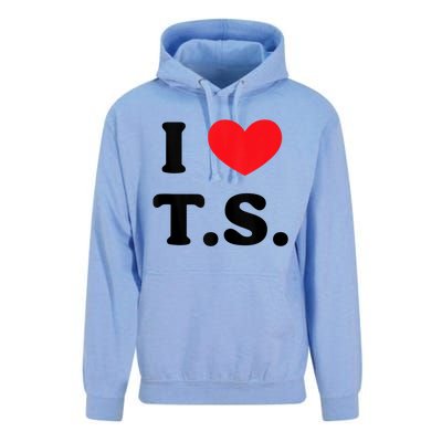 I Heart TS Unisex Surf Hoodie