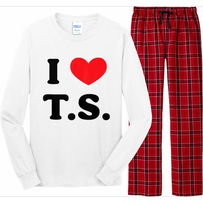 I Heart TS Long Sleeve Pajama Set