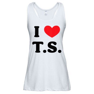 I Heart TS Ladies Essential Flowy Tank
