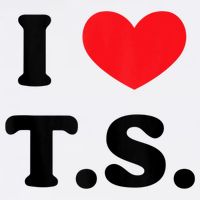 I Heart TS Flat Bill Trucker Hat