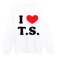 I Heart TS Premium Crewneck Sweatshirt