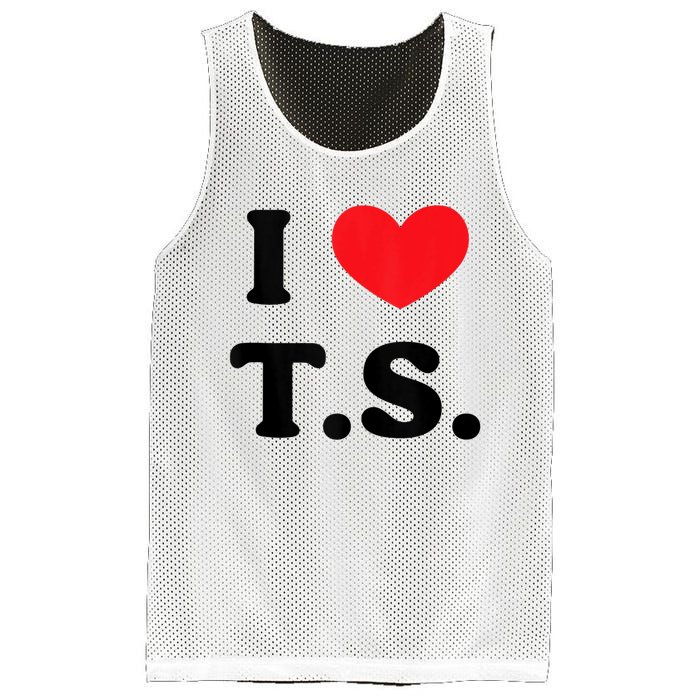 I Heart TS Mesh Reversible Basketball Jersey Tank