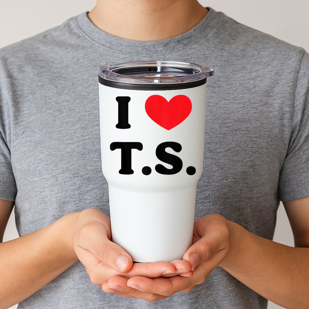 I Heart TS Tumbler
