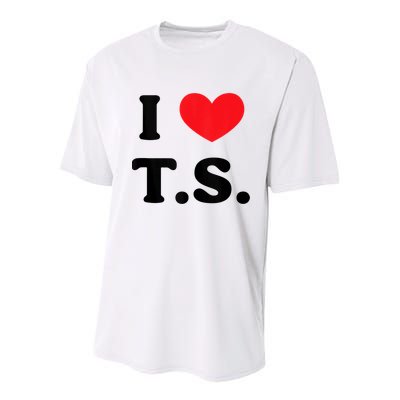 I Heart TS Youth Performance Sprint T-Shirt