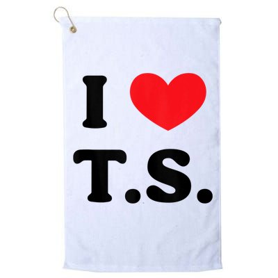 I Heart TS Golf Towel