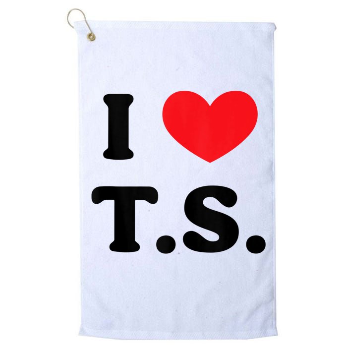 I Heart TS Golf Towel