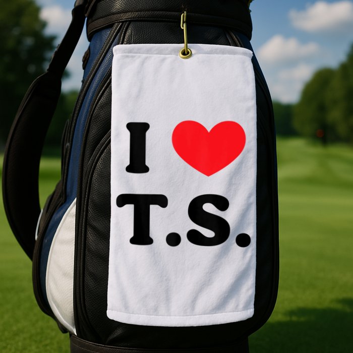 I Heart TS Golf Towel