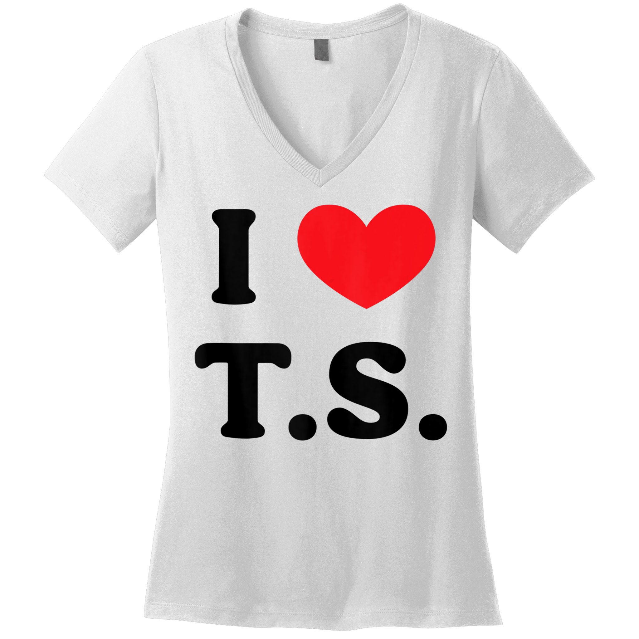 I Heart TS Women's V-Neck T-Shirt