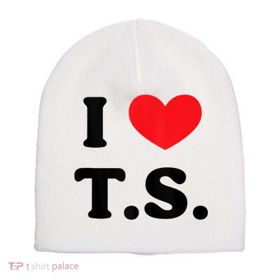 I Heart TS Short Acrylic Beanie