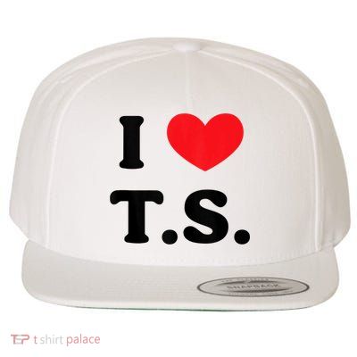 I Heart TS Wool Snapback Cap