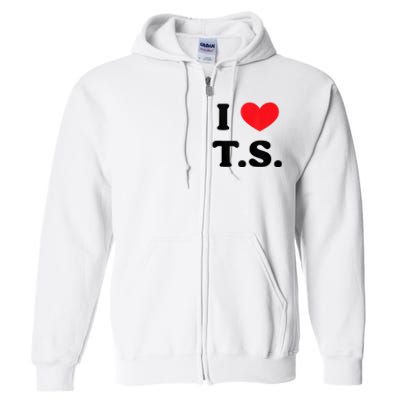 I Heart TS Full Zip Hoodie