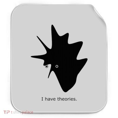 I Have Theories. Intellectual Comic Permanent Decal Sticker