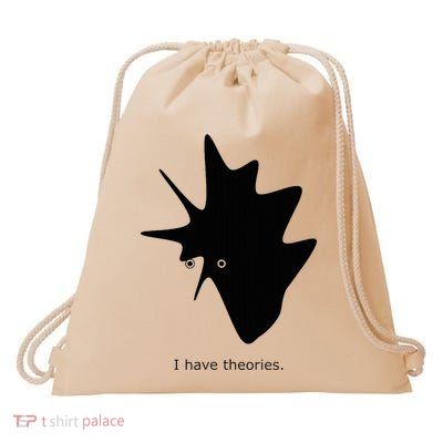 I Have Theories. Intellectual Comic Drawstring Bag