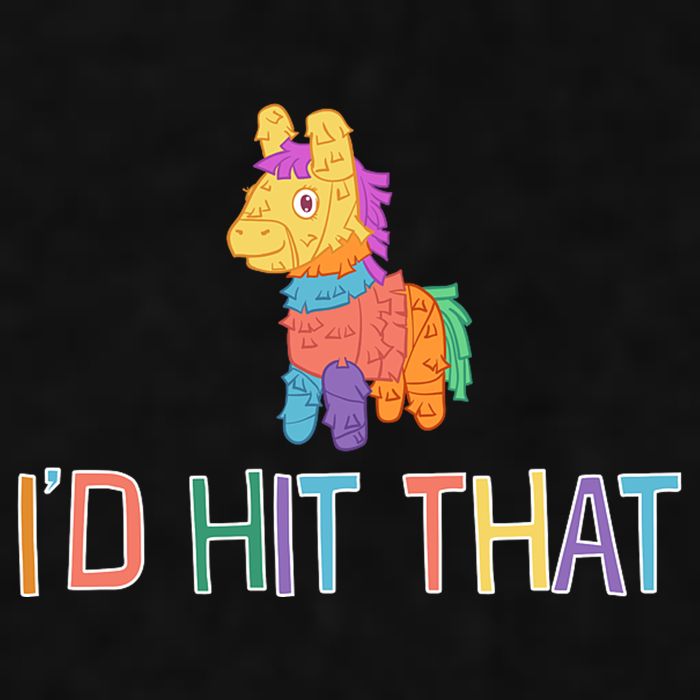 I'd Hit That Pinata Funny Ladies PosiCharge Tri-Blend Wicking Tank
