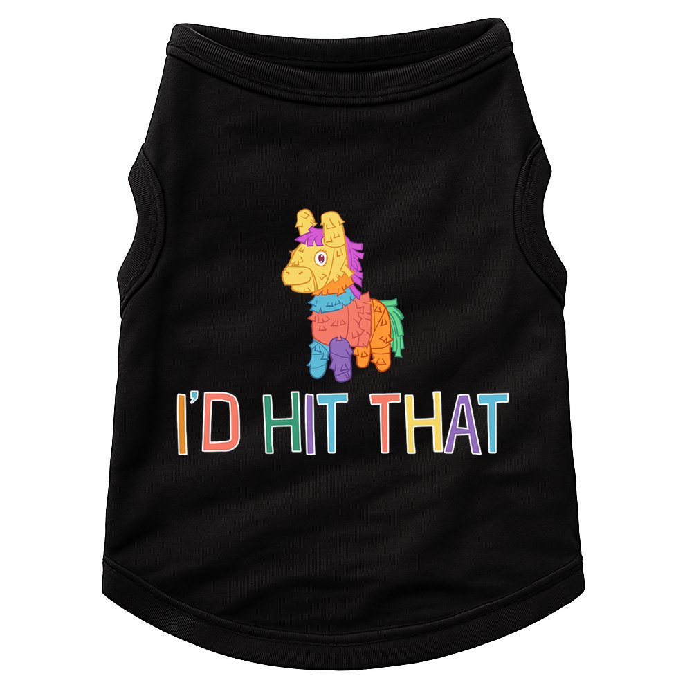 I'd Hit That Pinata Funny Doggie Tank